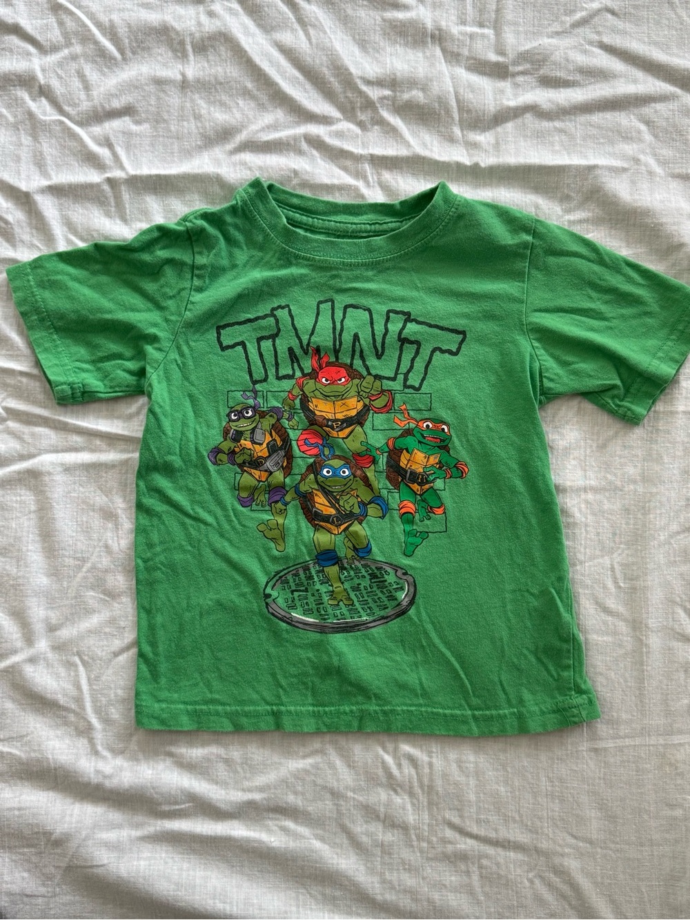 Nickelodeon TMNT Bright Green Boys' Graphic Tee 4T